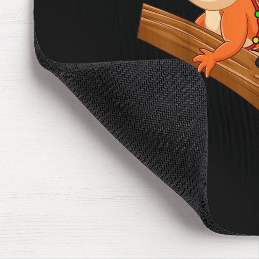 Xmas Family Matching Funny Santa Riding Squirrel C Muismat (Hoek)