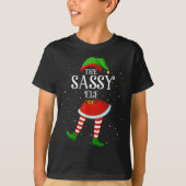 Xmas Family Matching Women Girls The Sy Elf Christ T-shirt (Voorkant)
