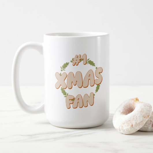 Xmas Fan Koffiemok (Met donut)
