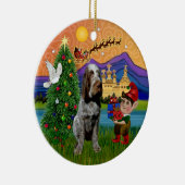 Xmas Fantasy - Spinone Italiano (roan) Keramisch Ornament (Rechts)