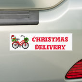xmas-fiets bumpersticker (Op auto)