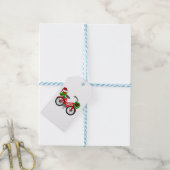 xmas-fiets cadeaulabel (Met Touw)