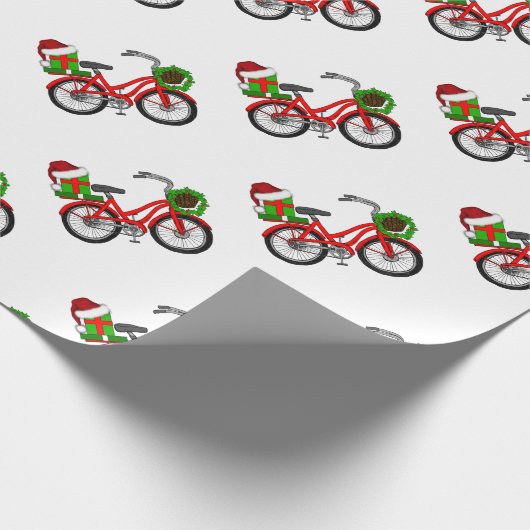 xmas-fiets cadeaupapier (Hoek)