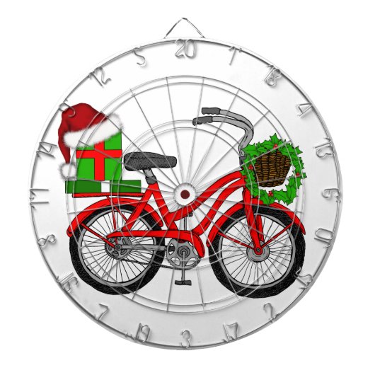 xmas-fiets dartbord (Voorkant)