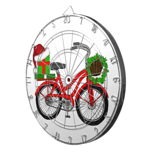 xmas-fiets dartbord (Voorkant Rechts)