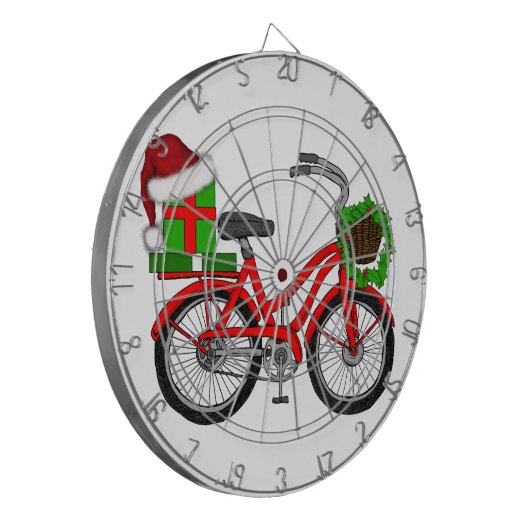 xmas-fiets dartbord (Voorkant Links)