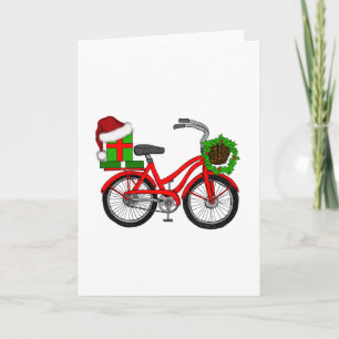 xmas-fiets feestdagen kaart