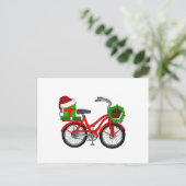 xmas-fiets feestdagenkaart (Staand voorkant)