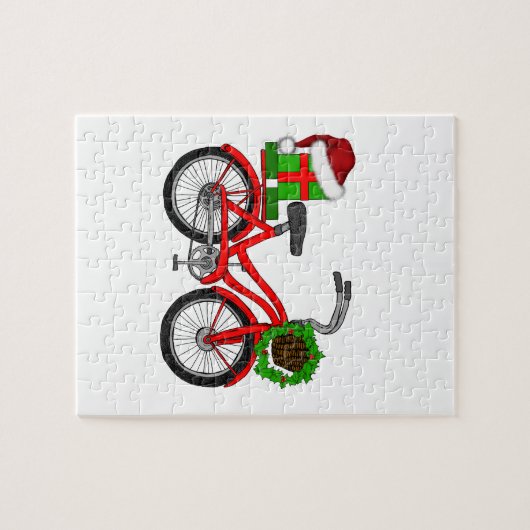 xmas-fiets legpuzzel (Horizontaal)