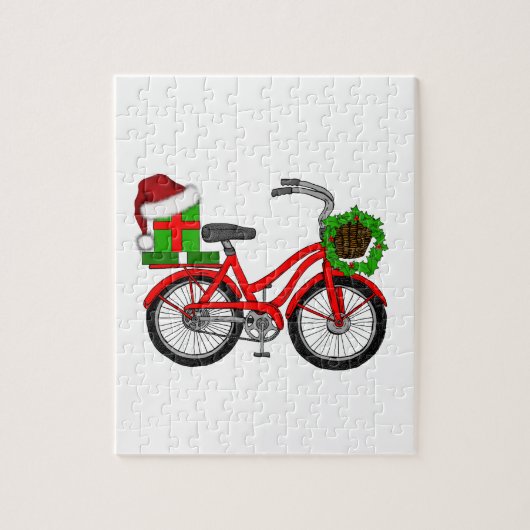 xmas-fiets legpuzzel (Verticaal)