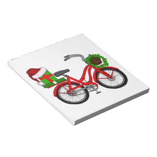 xmas-fiets notitieblok (Schuin)