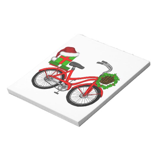 xmas-fiets notitieblok (Linkerzijde)