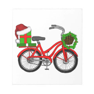 xmas-fiets notitieblok