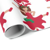 xmas flamenco dancer emoji cadeaupapier (Rol Hoek)