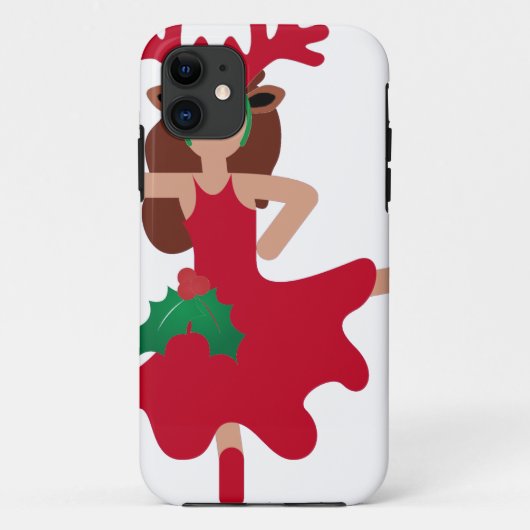 xmas flamenco dancer emoji Case-Mate iPhone case (Achterkant)