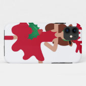 xmas flamenco dancer emoji Case-Mate iPhone case (Achterkant (horizontaal))