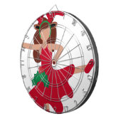 xmas flamenco dancer emoji dartbord (Voorkant Rechts)