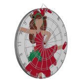 xmas flamenco dancer emoji dartbord (Voorkant Links)