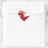 xmas flamenco dancer emoji hart sticker (Tas)