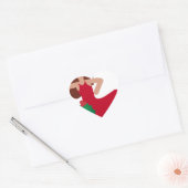 xmas flamenco dancer emoji hart sticker (Envelop)