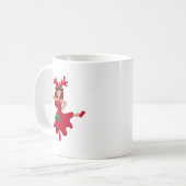 xmas flamenco dancer emoji koffiemok (Voorkant links)