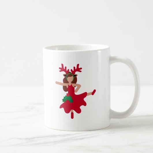 xmas flamenco dancer emoji koffiemok (Rechts)