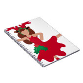 xmas flamenco dancer emoji notitieboek (Rechterzijde)