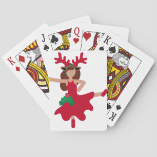 xmas flamenco dancer emoji speelkaarten