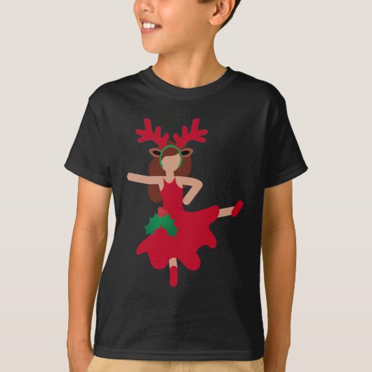 xmas flamenco dancer emoji t-shirt (Voorkant)