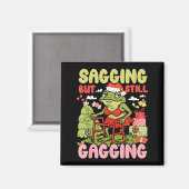 Xmas Funny Frog Meme Christmas Sagging But Still G Magneet (Voorkant / Achterkant)