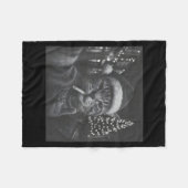 Xmas Funny Smoking Cat Cigarette Kitty Gen Z Meme  Fleece Deken (Voorkant (Horizontaal))