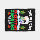 Xmas Gambling Team - Funny Gambling Gambler Christ Fleece Deken (Voorkant (Horizontaal))