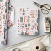 Xmas gekleurd Noel kerst inpakpapier