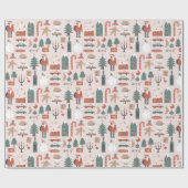 Xmas gekleurd Noel kerst inpakpapier (Vlak)