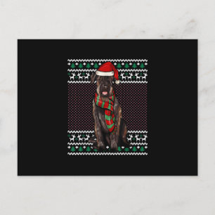 Xmas Giant Schnauzer Dog Santa Hat Ugly Christmas Aankondigingskaart