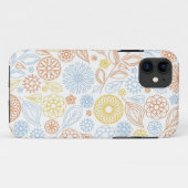 Xmas Gift Abstracte Flowers op White Case-Mate iPhone Case (Achterkant (horizontaal))