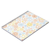 Xmas Gift Abstracte Flowers op White Notitieboek (Linkerzijde)