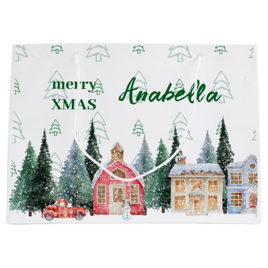 XMAS GIFT BAG GROOT CADEAUZAKJE (Voorkant)