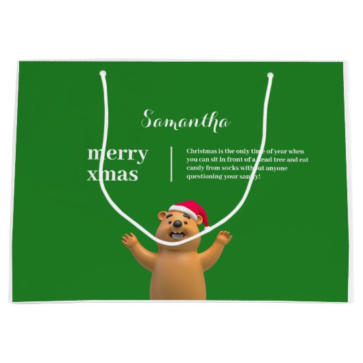 XMAS GIFT BAG GROOT CADEAUZAKJE (Voorkant)