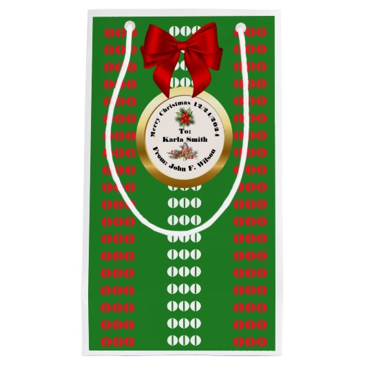 XMAS GIFT BAG KLEIN CADEAUZAKJE (Voorkant)