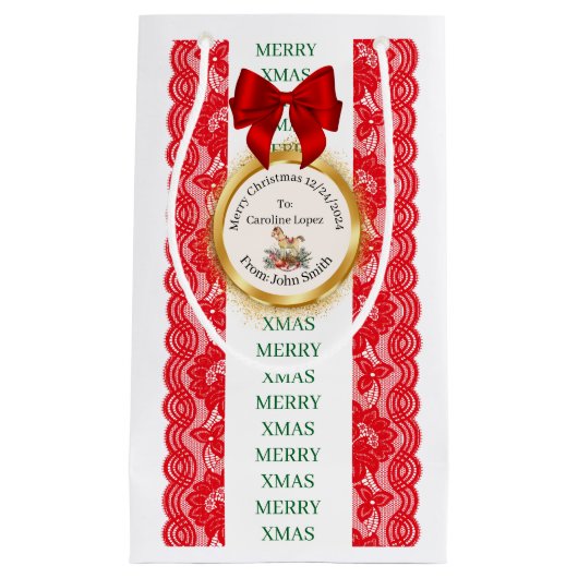 XMAS GIFT BAG KLEIN CADEAUZAKJE (Voorkant)