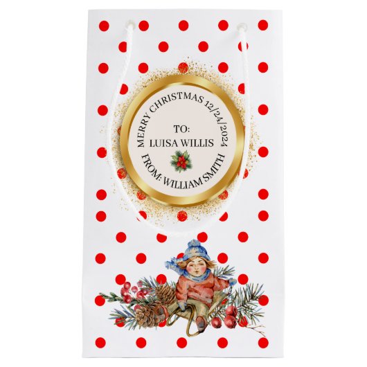 XMAS GIFT BAG KLEIN CADEAUZAKJE (Voorkant)