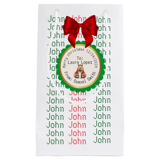 XMAS GIFT BAG KLEIN CADEAUZAKJE (Voorkant)