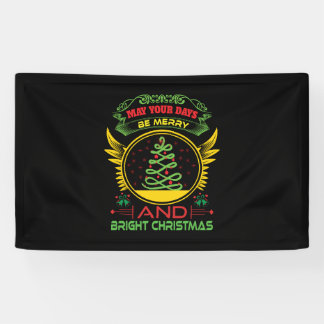 Xmas Gift Be Merry And Bright Christmas Spandoek