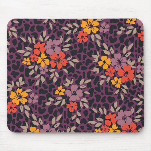 Xmas Gift Bold Oversize Hand Gevilde Floral Muismat (Voorkant)