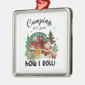 Xmas Gift Camping het is enkel hoe ik rolde Metalen Ornament (Links)
