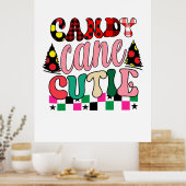 Xmas Gift Candy Cane Cutie Poster (Keuken)