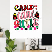 Xmas Gift Candy Cane Cutie Poster (Thuiskantoor)