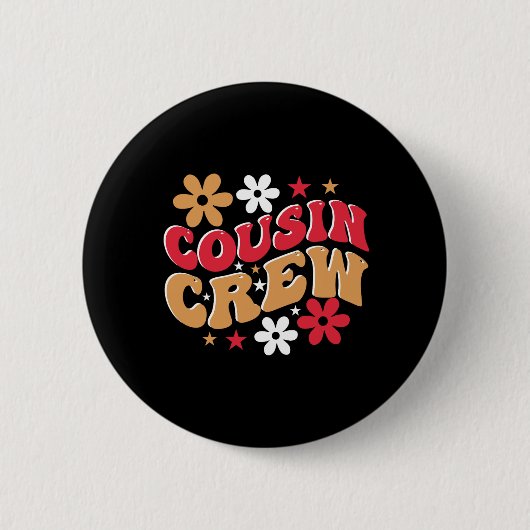 Xmas Gift Cousin Crew Ronde Button 5,7 Cm (Voorkant)