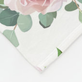 Xmas Gift Creamy White Antiek Roos Fleece Deken (Hoek)